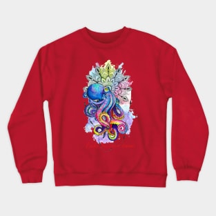 Lucky You Come Hawaii Tako (octopus) Design brings great color into life! Crewneck Sweatshirt